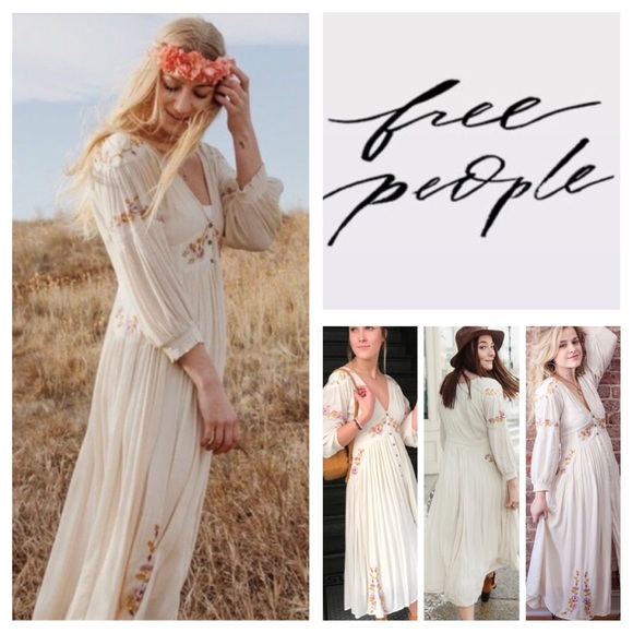 free people day glow midi dress